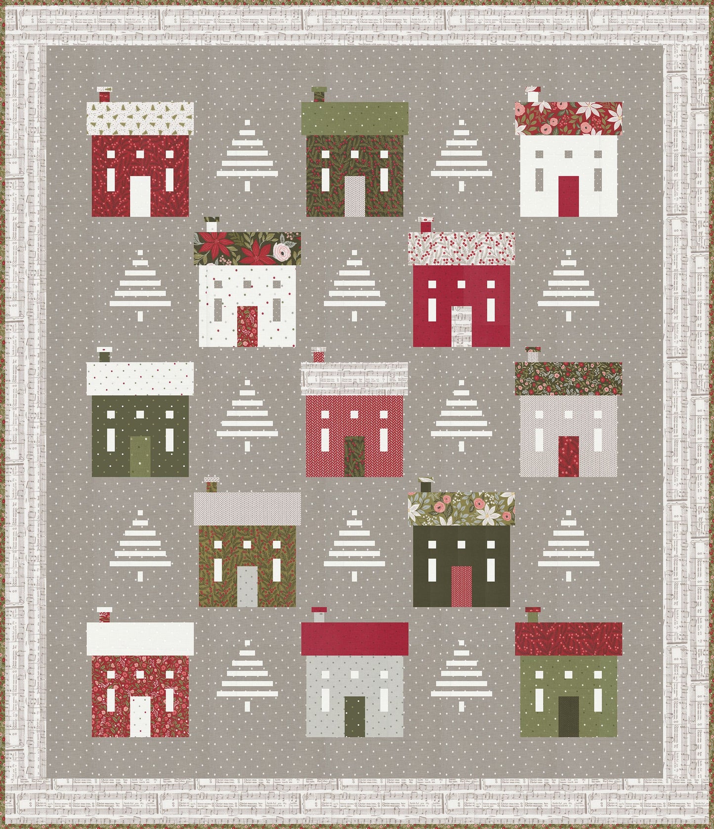 Berry & Pine Holiday House Pattern