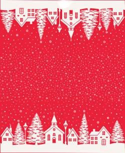 Buon Natale Pomegranite yardage