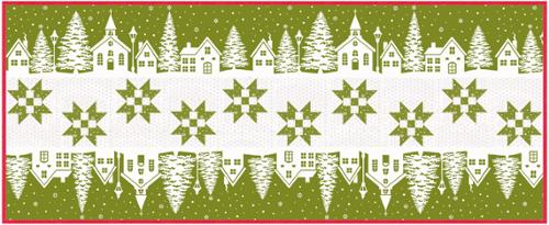 Christmas Village Runner Pattern by Fig Tree Quilts