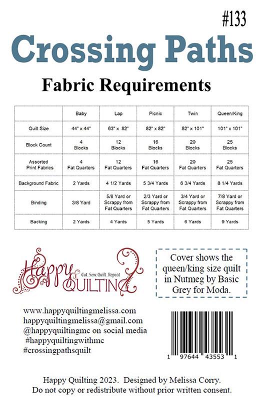 Crossing Paths Pattern by Melissa Corry