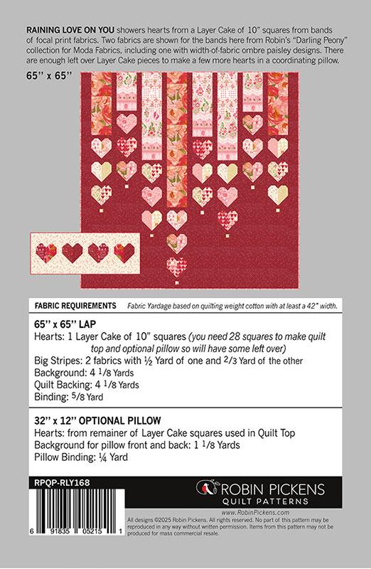 Darling Peony Raining Love On You Pattern