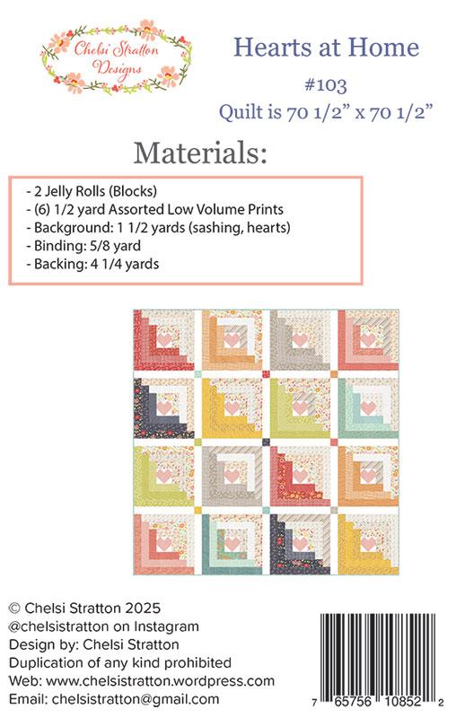 Delightfully Yours Hearts At Home Pattern