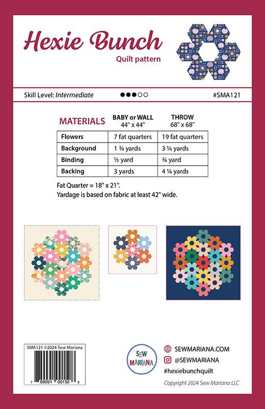 Ruby Star Society Carousel Hexie Bunch Pattern Precut Fat Quarter Friendly