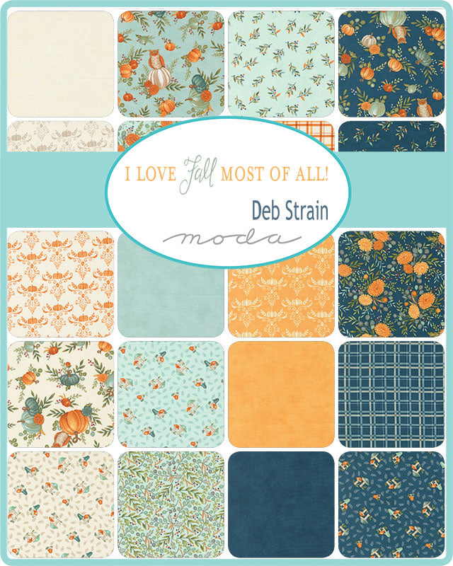 I Love Fall Most of All Charm Pack Precut by Deb Strain