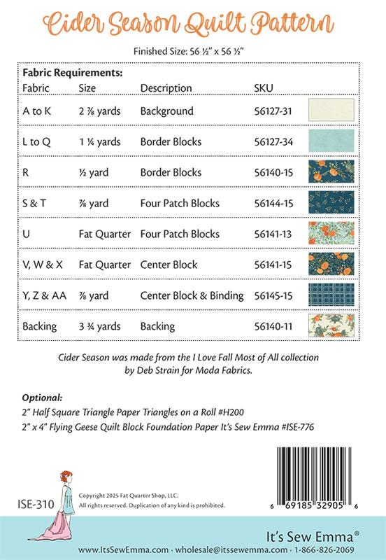 Cider Season Pattern by Its Sew Emma