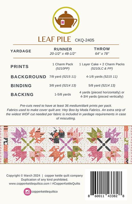 Leaf Pile by Copper Kettle Quilts