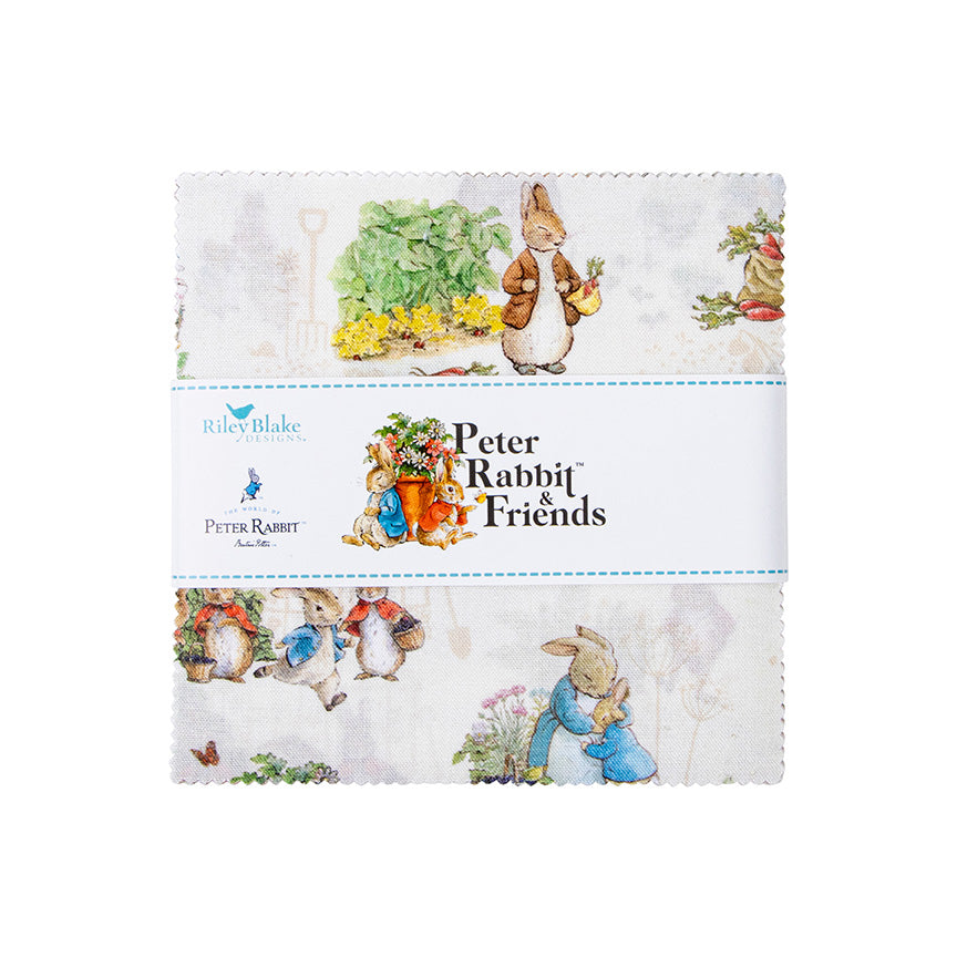 Peter Rabbit & Friends By Beatrix Potter Charm Pack Precut