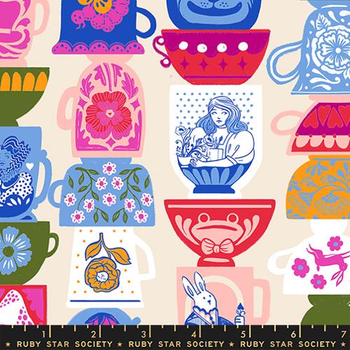 Ruby Star Society Hello Alice Shell Teacup yardage