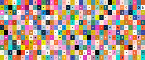 Ruby Star Society Selvedge Magic Letters Yardage