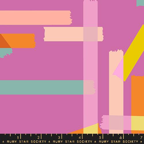 Washi Plus WIDEBACK 108" Geranium yardage by Rashida Hale Coleman