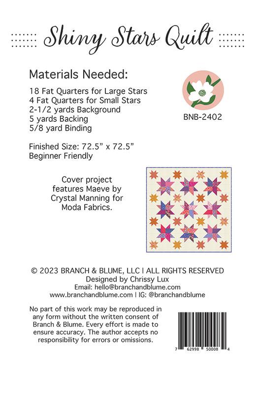 Shiny Stars Pattern by Branch & Bloom
