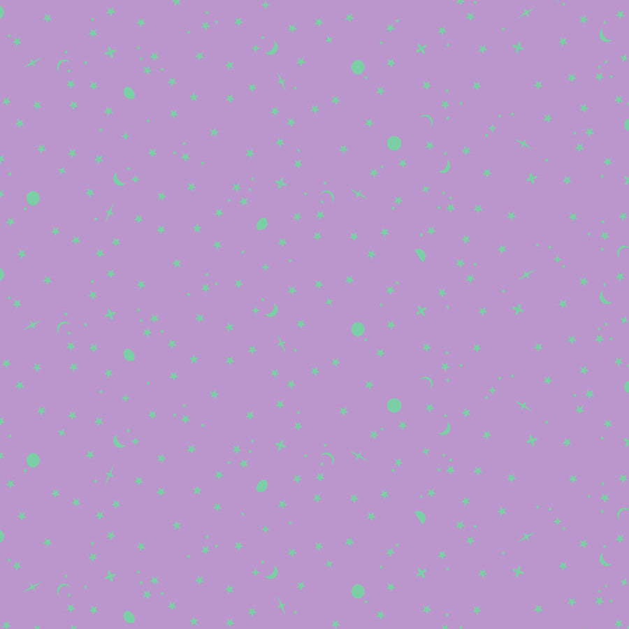 Full Moon Forest II True Colors Space Sprinkles Frozen Berry Yardage