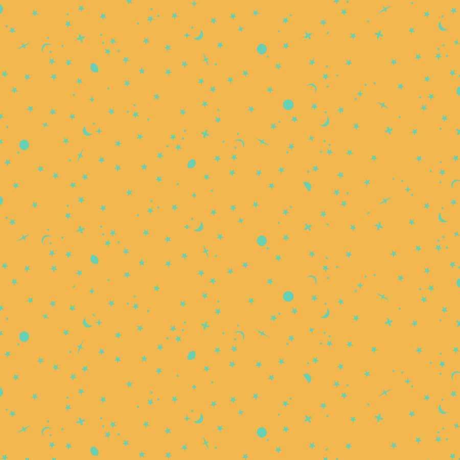 Full Moon Forest II True Colors Space Sprinkles Papaya Yardage