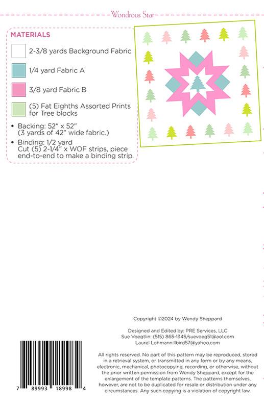 Wondrous Star Pattern by Wendy Sheppard