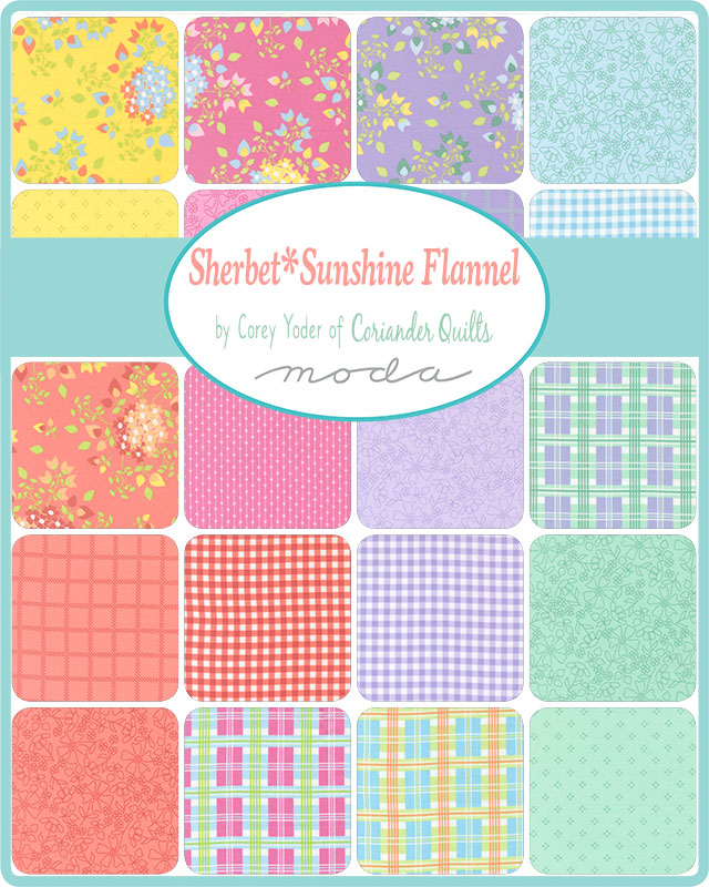 Sherbet Sunshine Flannel by Corey Yoder