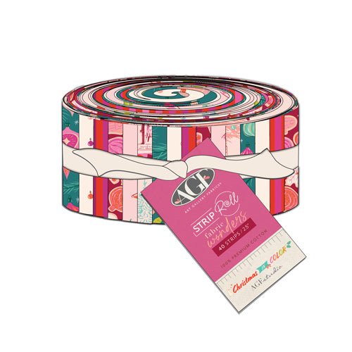 Art Gallery Fabric Christmas in Color Jelly Roll Precut