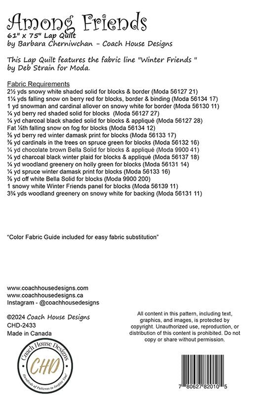 Among Friends Pattern by Coach House Design