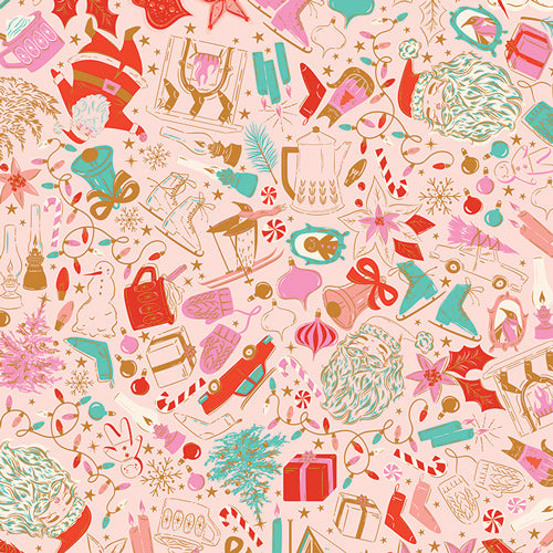 Art Gallery Fabric Christmas In Color Decked & Dazzled yarddage