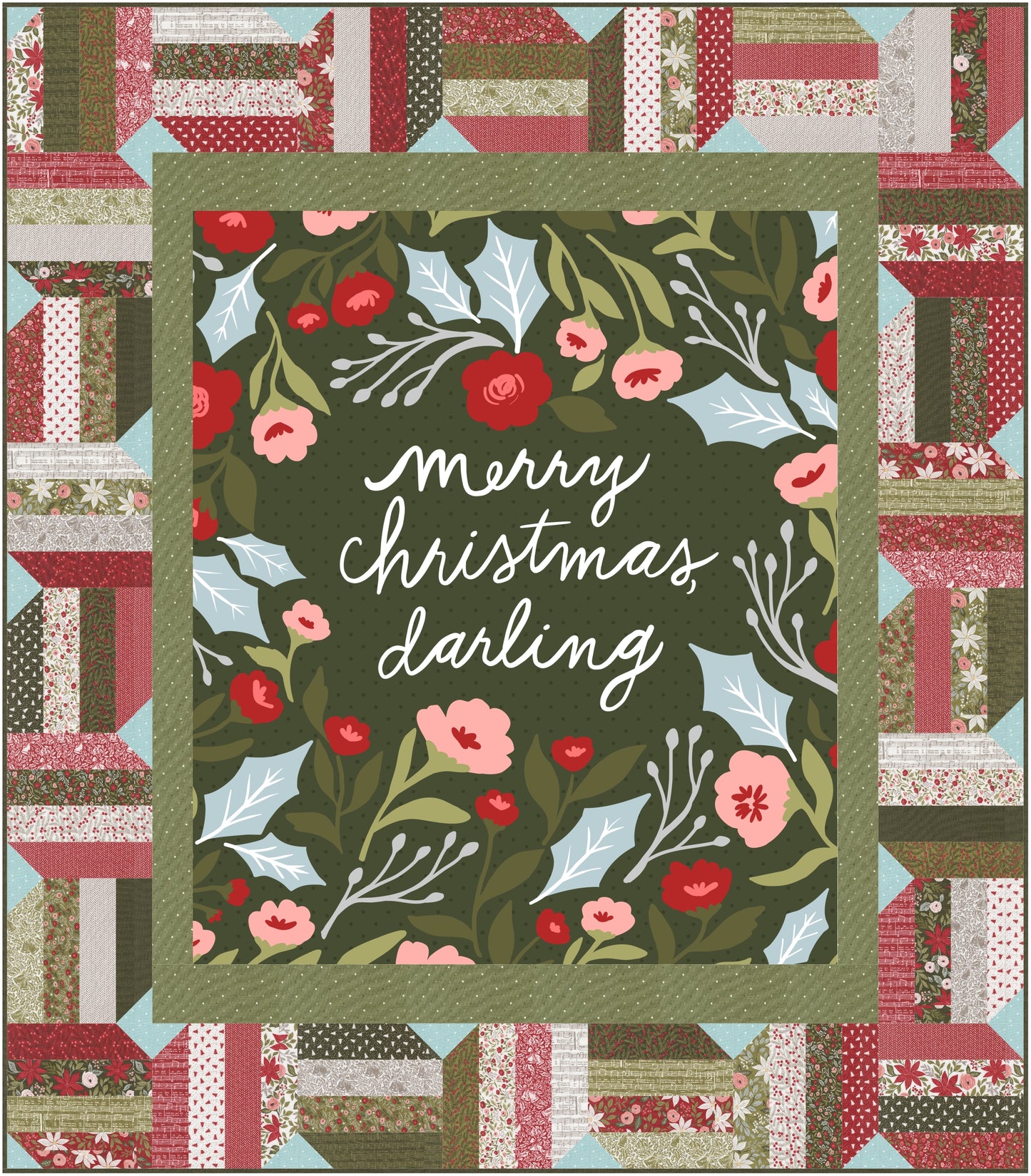 Berry and Pine Panel Showoff Pattern by Copper Kettle