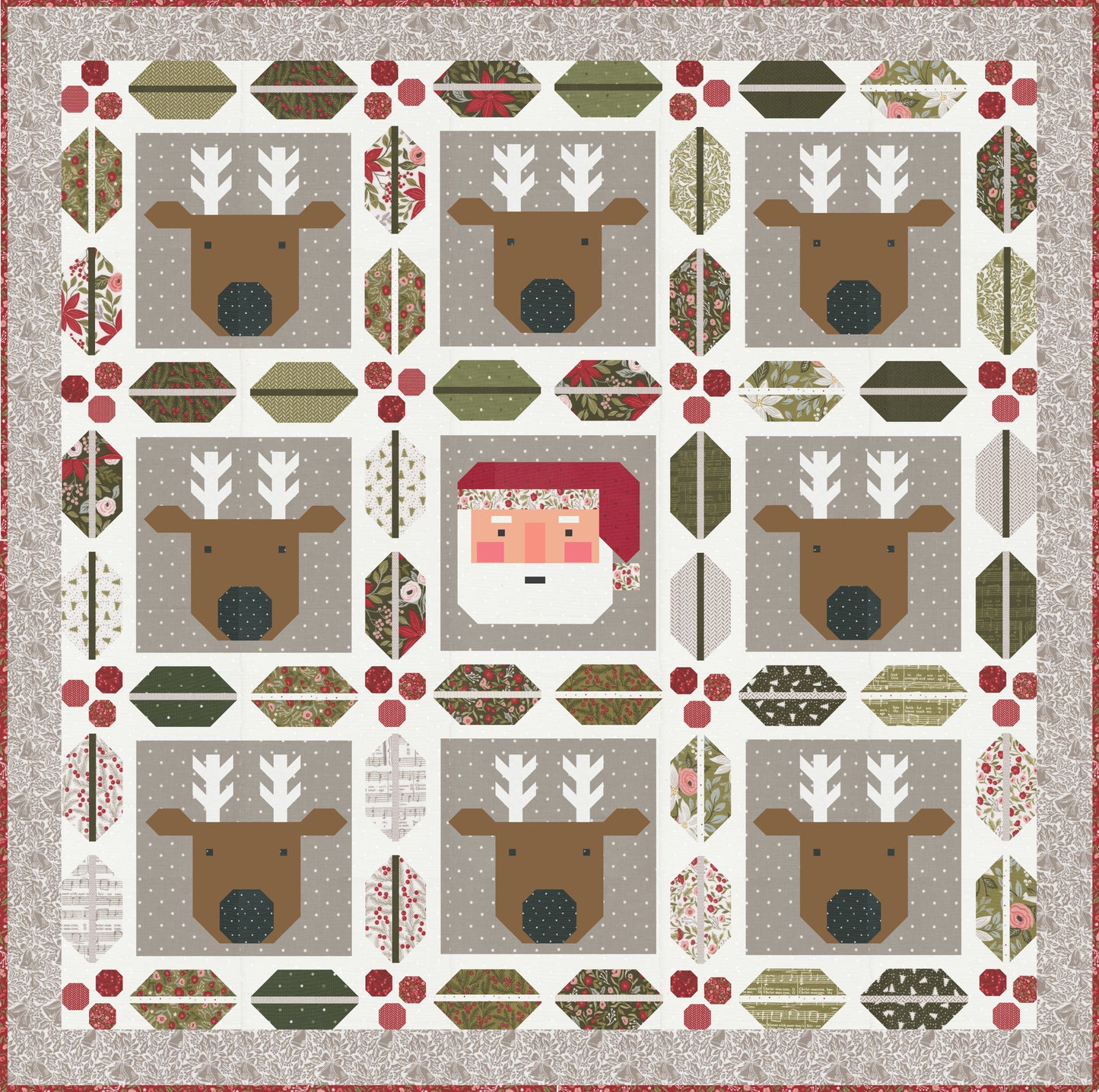 Berry & Pine Christmas Crew Pattern