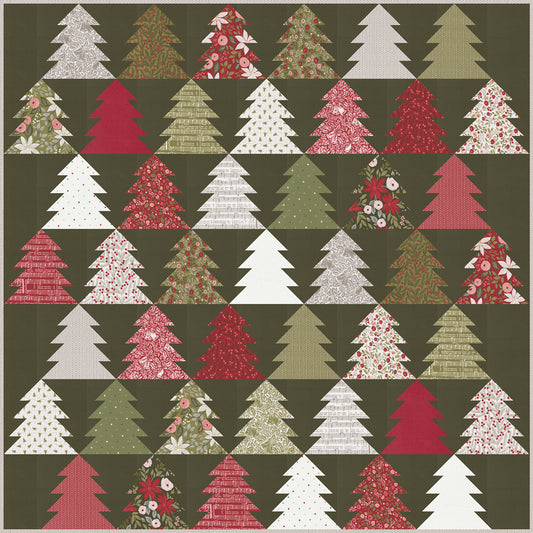 Berry & Pine Fir Tree Lane Pattern
