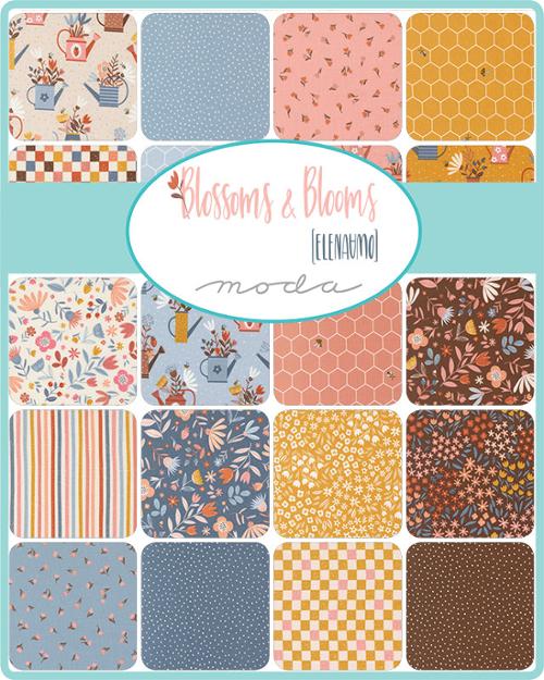 Blossoms and Blooms Pearl yardage