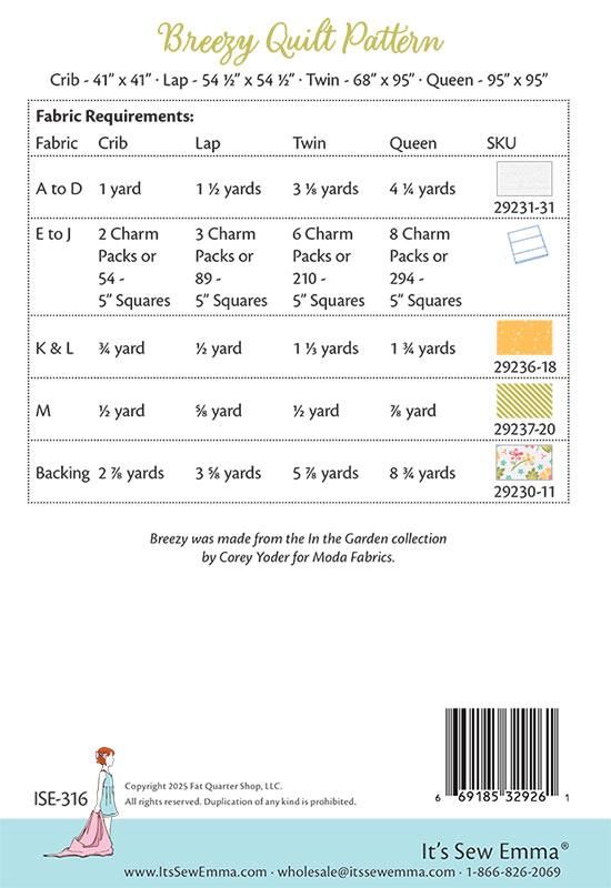 In The Garden Breezy Pattern by Its Sew Emma