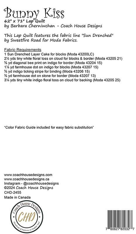 Bunny Kiss Pattern by Coach House Design