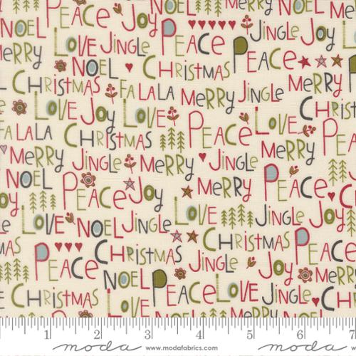 Chilly Peace Love Joy Vanilla Yardage