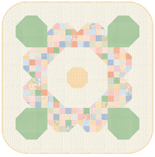 Cottage Charm Patchwork Blossoms Precut Charm Pack Friendly Pattern