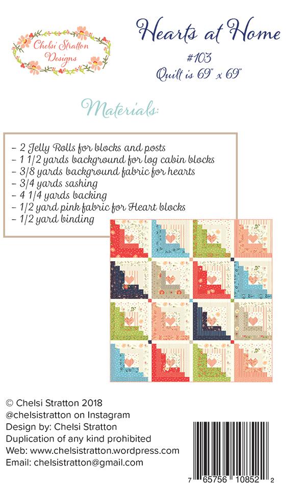 Delightfully Yours Hearts At Home Pattern