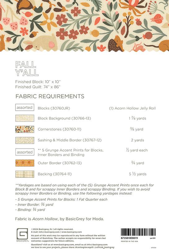 Fall Yall Pattern by Basic Grey