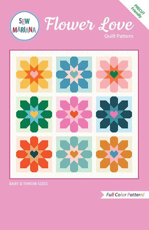 Ruby Star Society Calathea Flower Love Pattern by Sew Mariana