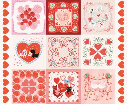 Funny Valentine by Lizzy House Fat Quarter Bundle Precut