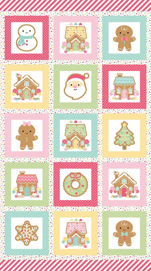 Gingerbread Kisses Gingerbread Friends Panel