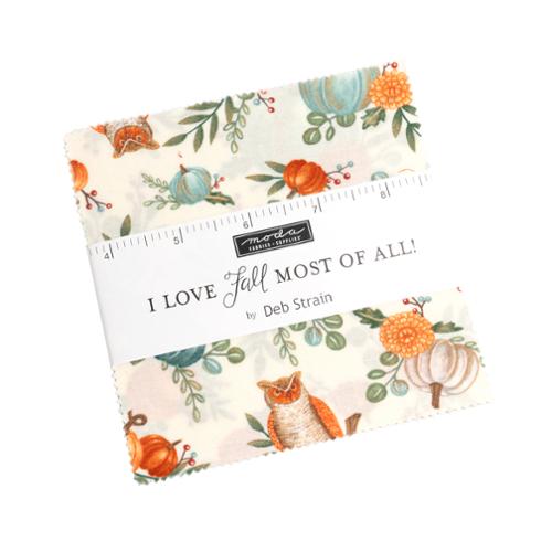 I Love Fall Most of All Charm Pack Precut by Deb Strain