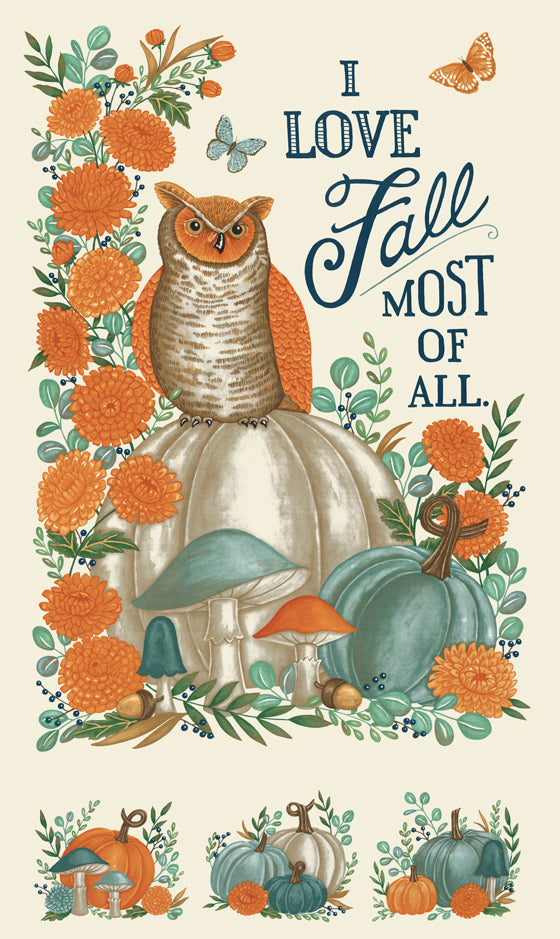 I Love Fall Most of All Fat Quarter Bundle Precut by Deb Strain
