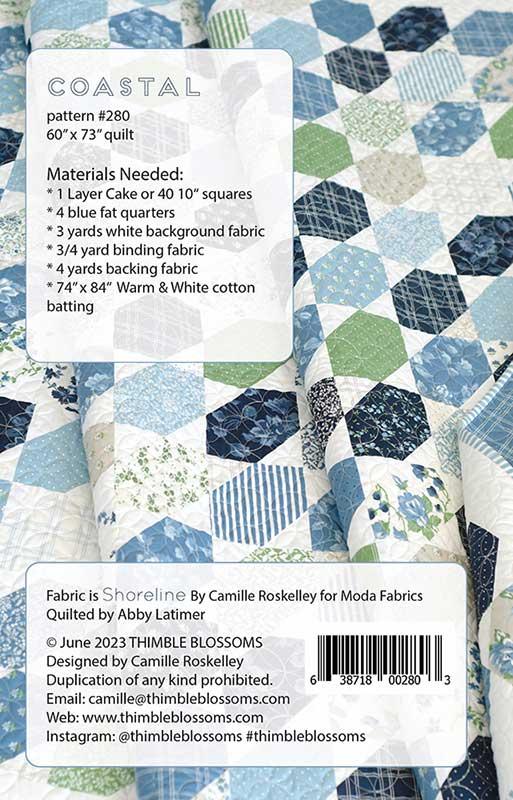 Nantucket Summer Coastal Pattern by Thimble Blossoms