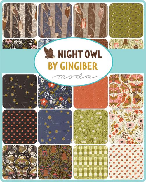 Night Owl Fat Quarter Bundle by Gingiber Precut