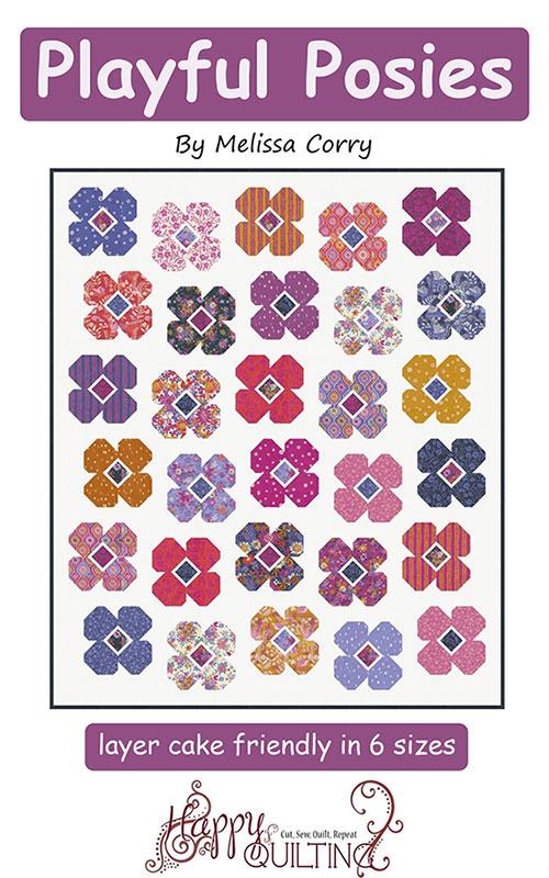 Playful Posies Pattern by Happy Quilting