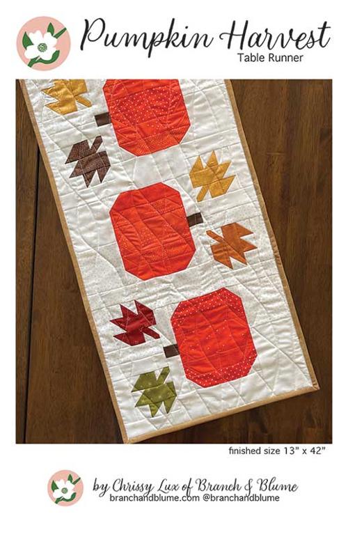Pumpkin Harvest Tablerunner Pattern by Branch & Blume