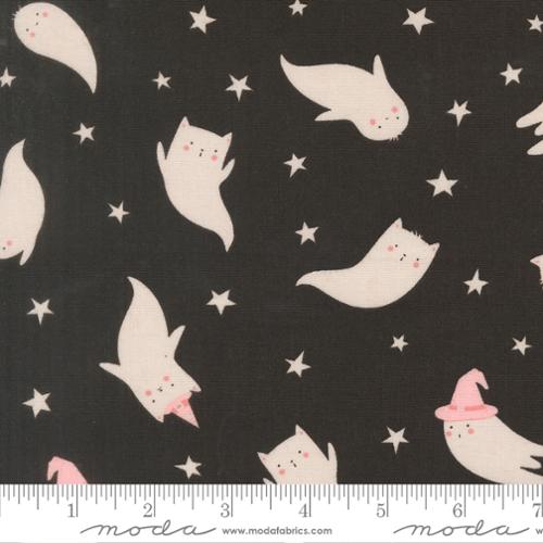Purrs and Boos by Elena Amo Black Cat Yardage