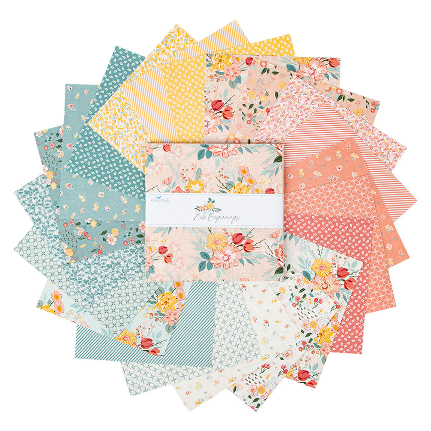 New Beginnings by Sandy Gervais Fat Quarter Bundle Precut