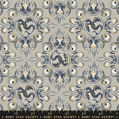 Ruby Star Society Fireglow Metallic Oyster yardage (Copy)