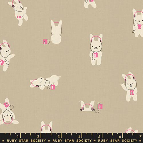 Ruby Star Society Lofi Linens BunE Khaki yardage