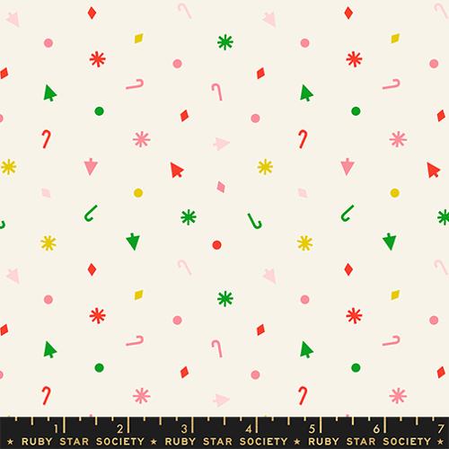 Ruby Star Society Merry Happy Multi yardage