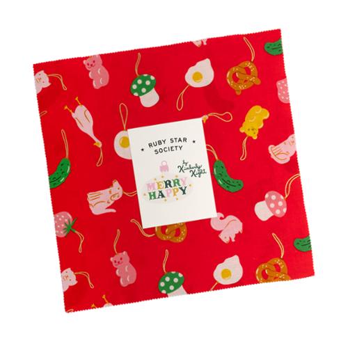 Ruby Star Society Merry Happy Layer Cake Precut