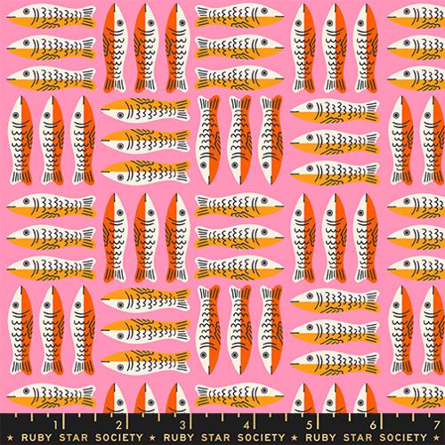 Ruby Star Society 1 800 Calico Lucky Pink Sardines