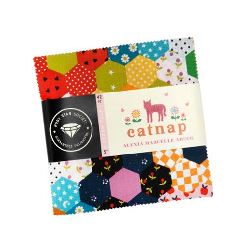 Ruby Star Society Catnap by Alexia Abegg Charm Pack Precut