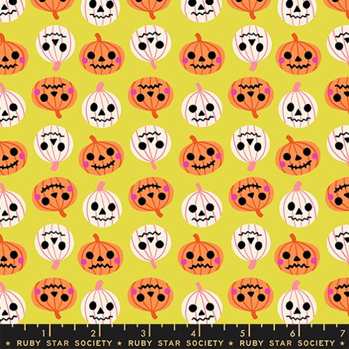 Ruby Star Society Freaky Familiars Citron Yardage